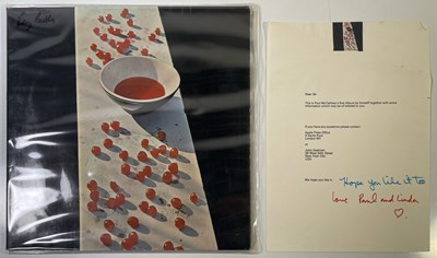 Lot 372 - PAUL MCCARTNEY FIRST ALBUM WITH SIGNED LETTER FROM APPLE PRESS OFFICE