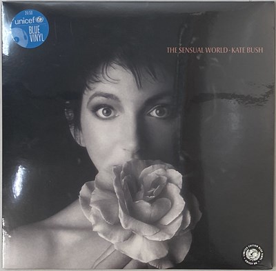 Lot 100 - KATE BUSH - THE SENSUAL WORLD LP (UNICEF LIMITED EDITION No: 24/50 - BLUE VINYL - FISH PEOPLE)