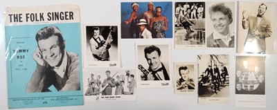 Lot 57 - 50S / 60S ROCK N ROLL STARS - AUTOGRAPH/POSTCARD COLLECTION.