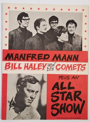 Lot 62 - ROCK N ROLL - MANFRED MANN / BILL HALEY - FULLY SIGNED ORIGINAL PROGRAMME.