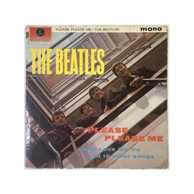 Lot 354 - THE BEATLES - A FULLY SIGNED COPY OF PLEASE PLEASE ME.