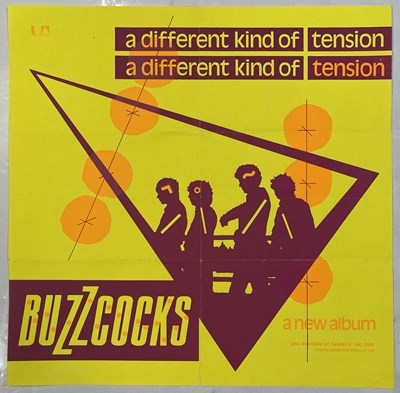 Lot 260 - BUZZCOCKS - DIFFERENT KIND OF TENSION PROMOTIONAL POSTER.