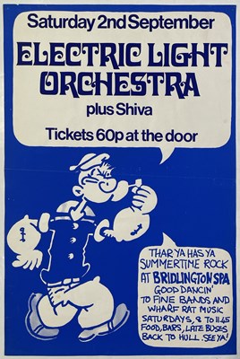 Lot 263 - ELECTRIC LIGHT ORCHESTRA - ORIGINAL 1972 CONCERT POSTER.