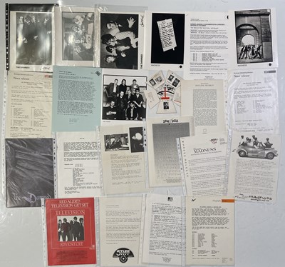 Lot 290 - PRESS AND PROMOTIONAL PHOTOS / PRESS RELEASES INC THE DAMNED.