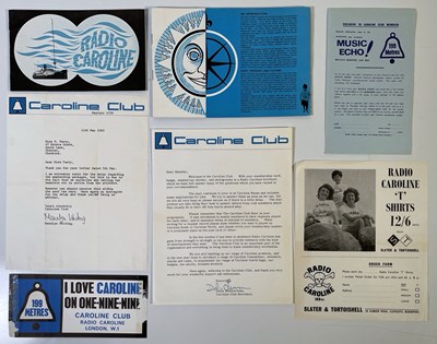 Lot 293 - PIRATE RADIO - RADIO CAROLINE MEMORABILIA.