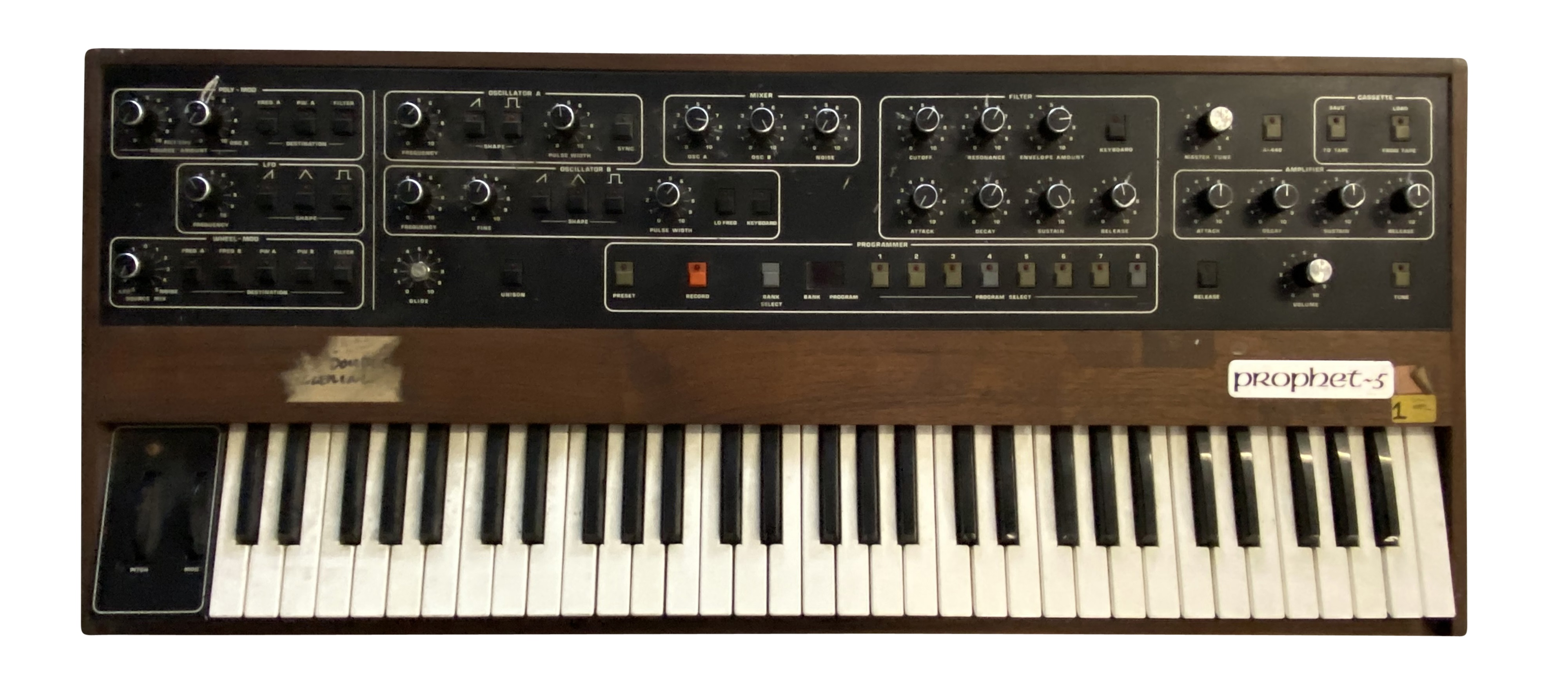 Lot 196 - SEQUENTIAL CIRCUITS PROPHET 5 KEYBOARD AND