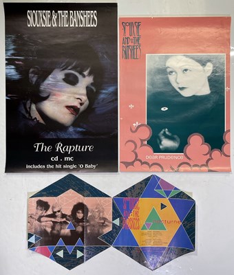 Lot 278 - THREE SIOUXSIE AND THE BANSHEES PROMO POSTERS.