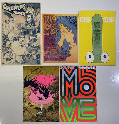 Lot 285 - C 1960S PSYCHEDELIC POSTERS (JULIE FLEIX, THE MOVE, ETC)