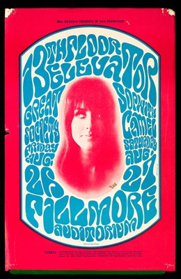 Lot 39 - WEST COAST PSYCHEDELIA - BG-25- 13TH FLOOR ELEVATORS - WES WILSON DESIGN.