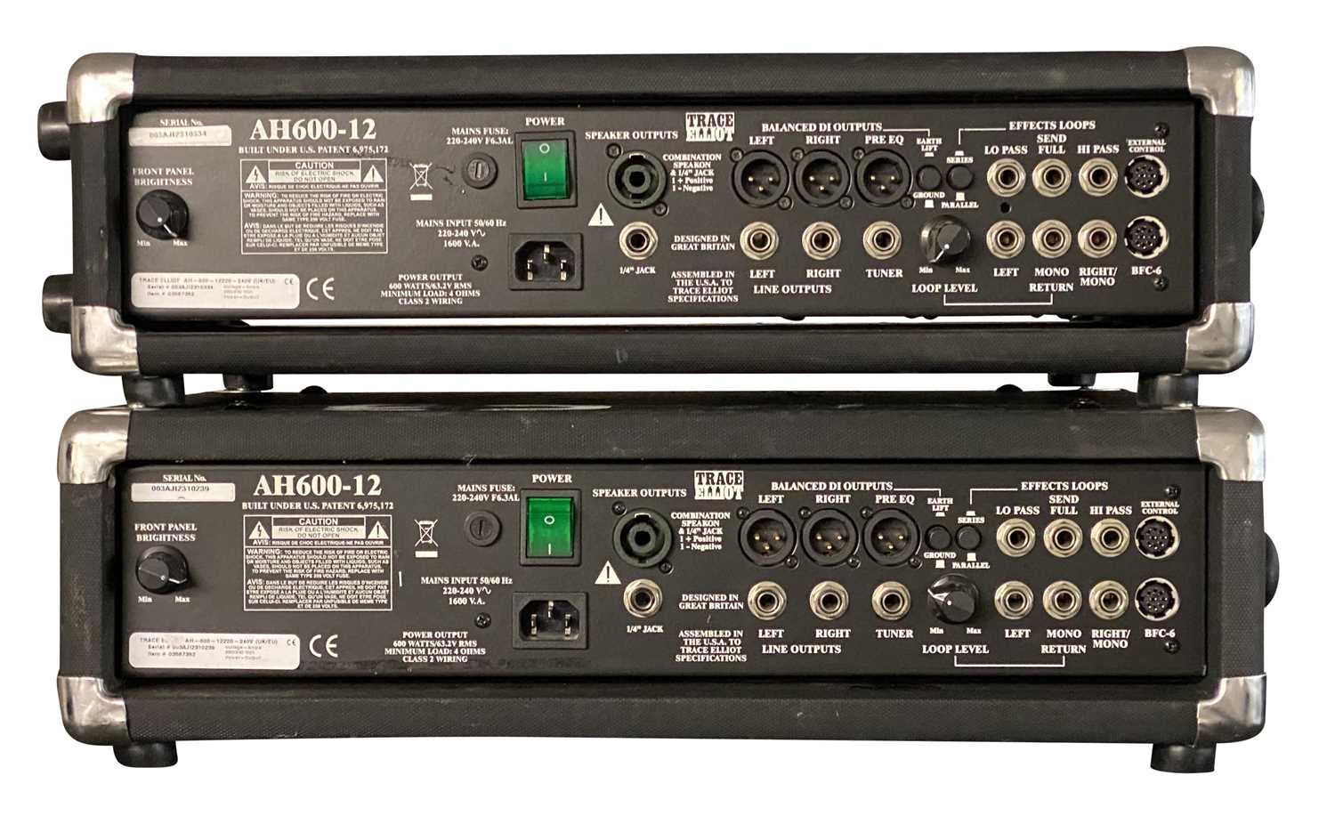 Lot 203 TRACE ELLIOT AMPS & SPEAKERS SETUP