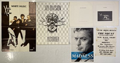 Lot 287 - FIVE PUNK RELATED POSTERS (JOY DIVISION, XTC, MADNESS)