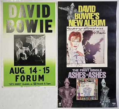 Lot 318 - DAVID BOWIE POSTERS.