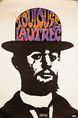 Lot 54 - PETER MAX - ORIGINAL POSTER 'TOULOUSE LAUTREC'.