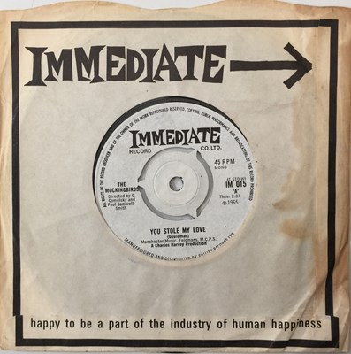 Lot 331 - THE MOCKINGBIRDS - YOU STOLE MY LOVE 7" (UK IMMEDIATE - IM 015)