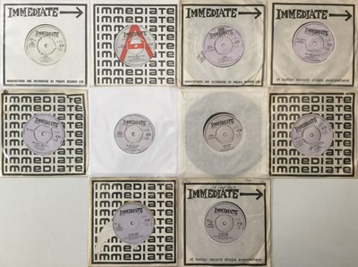 Lot 333 - IMMEDIATE RECORDS 7" PACK (IM 021 TO 029)