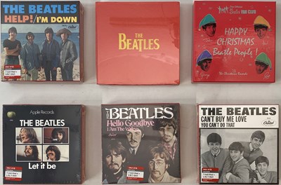 Lot 398 - 6 BEATLES 7" VINYL BOX SETS