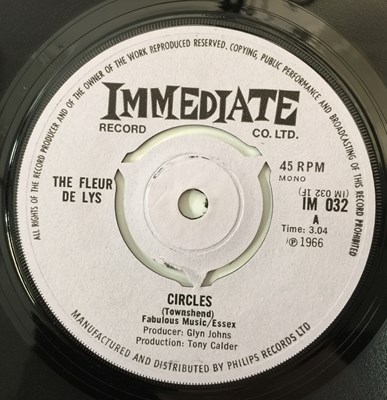 Lot 334 - THE FLEUR DE LYS - CIRCLES/ SO COME ON 7" (UK IMMEDIATE - IM 032)
