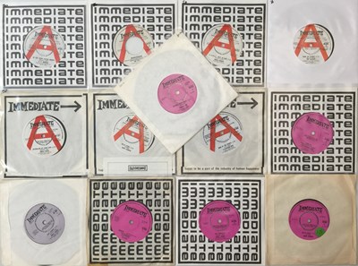 Lot 348 - IMMEDIATE RECORDS - 7" PACK (INC DEMOS)