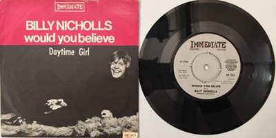 Lot 356 - BILLY NICHOLLS - WOULD YOU BELIEVE 7" (NORWEGIAN - IMMEDIATE - IM 063)