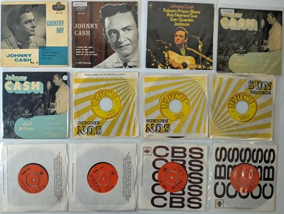 Lot 177 - JOHNNY CASH - 7" COLLECTION (INC EPs/ SUN RECORDS)