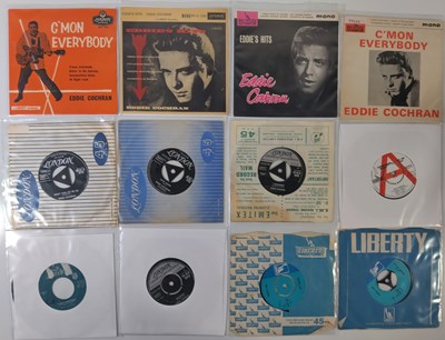 Lot 181 - EDDIE COCHRAN - 7" PACK (INC EPs/ DEMOS)