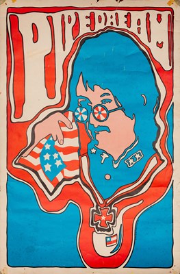 Lot 106 - PSYCHEDELIA - VINTAGE PANDORA PRODUCTIONS BLACKLIGHT POSTER- JOHN LENNON - PIPEDREAM