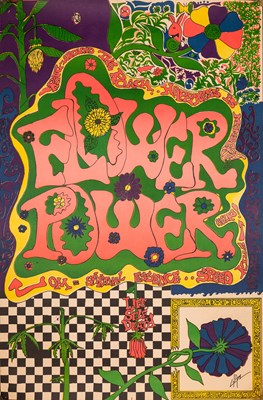 Lot 112 - PSYCHEDELIA - VINTAGE FLOWER POWER POSTER.