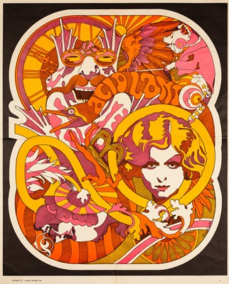 Lot 115 - VINTAGE BLACKLIGHT POSTER - 'ACID LAND' 1967.