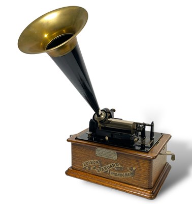 Lot 5 - EDISON 'TYPE 2 STANDARD' WAX CYLINDER PHONOGRAPH.