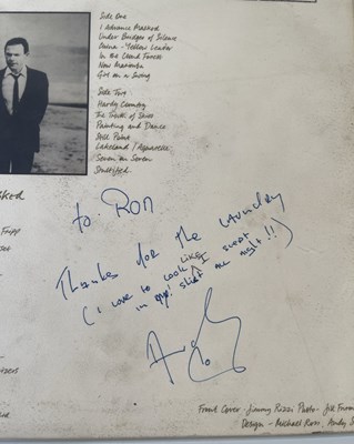 Lot 2360282 - TOM ROBINSON SIGNED LP / ANDY SUMMERS SIGNED LP.