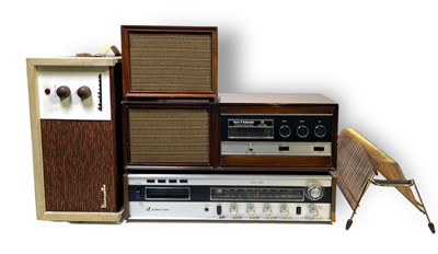 Lot 7 - DANSETTE RECORD PLAYER AND TWO SUPER 8 PLAYERS.