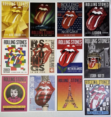 Lot 429 - THE ROLLING STONES - 2014 'ON FIRE' PRINTER'S PROOF LITHOGRAPH SET.