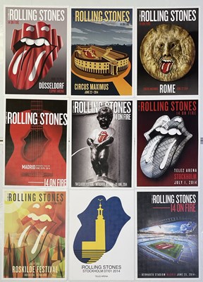 Lot 429 - THE ROLLING STONES - 2014 'ON FIRE' PRINTER'S PROOF LITHOGRAPH SET.