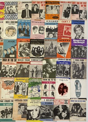 Lot 120 - POP / ROCK N ROLL ROCK SHEET MUSIC COLLECTION.