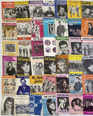 Lot 120 - POP / ROCK N ROLL ROCK SHEET MUSIC COLLECTION.