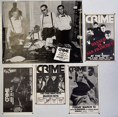 Lot 571 - US PUNK - CRIME - ORIGINAL POSTER COLLECTION.