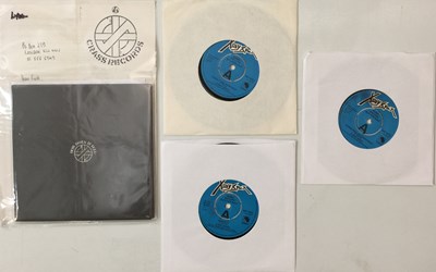 Lot 411 - CRASS/X-RAY SPEX - 7" COLLECTION (WITH HANDWRITTEN LETTER)