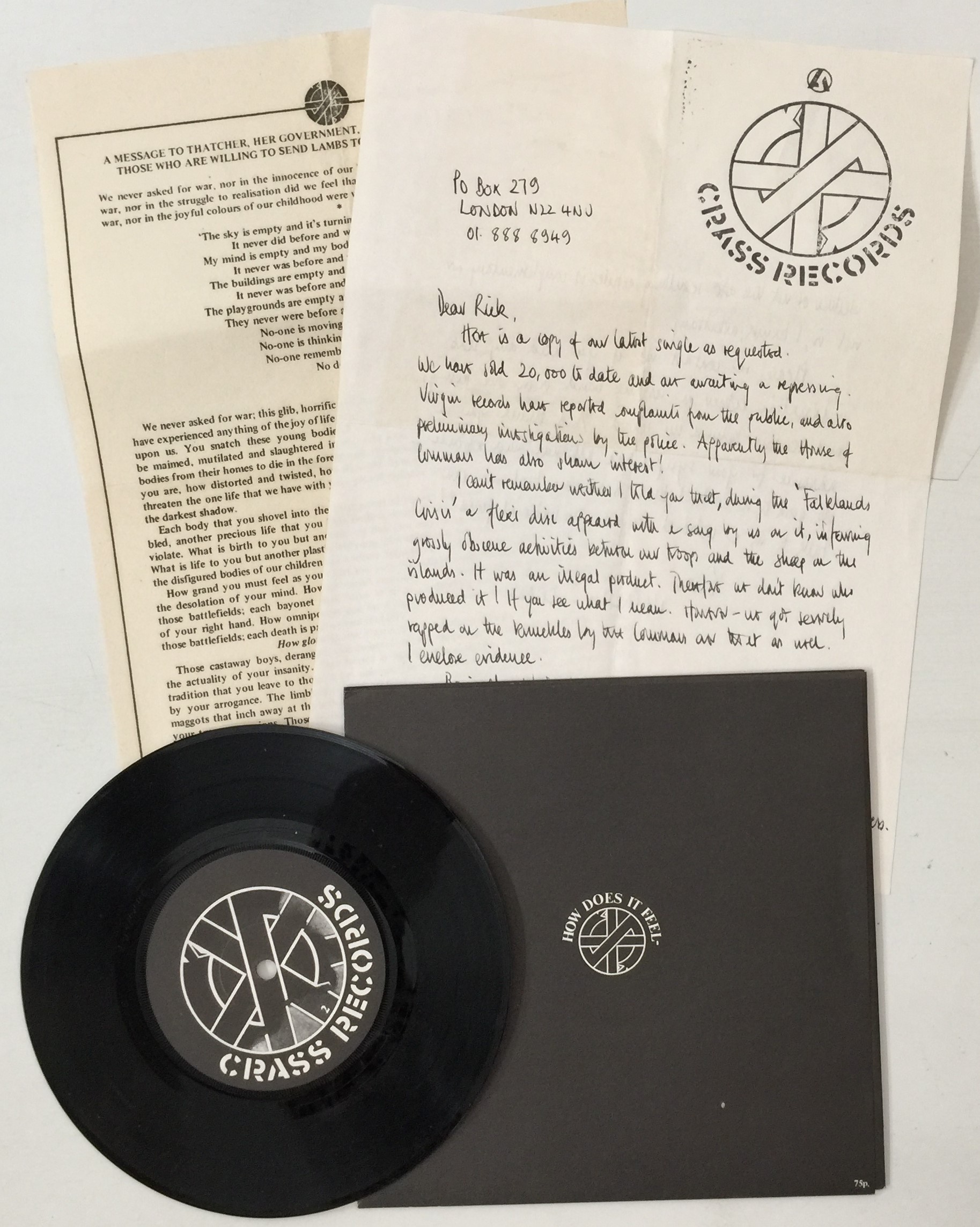 Lot 411 - CRASS/X-RAY SPEX - 7
