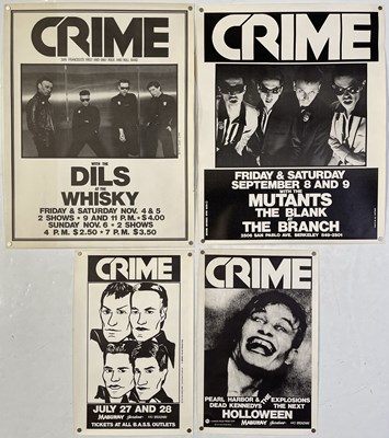 Lot 574 - US PUNK - CRIME - ORIGINAL POSTER COLLECTION.