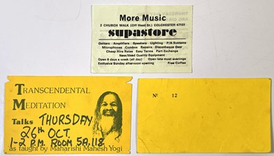 Lot 492 - AC/DC - ANGUS YOUNG AUTOGRAPH AND TICKET PAIR FOR COLCHESTER CONCERTS IN MAY/OCTOBER 1978.