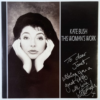 Lot 295 - KATE BUSH - SIGNED 7" SINGLE.