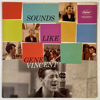 Lot 300 - GENE VINCENT - SIGNED LP.