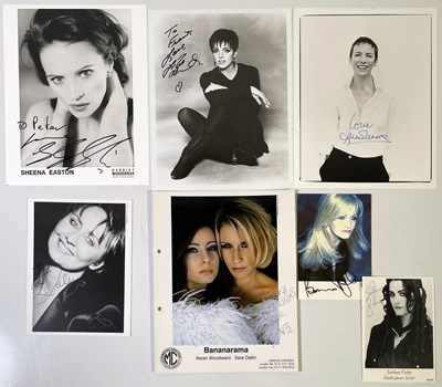 Lot 303 - FEMALE STARS - SIGNED PHOTOS INC ANNIE LENNOX.