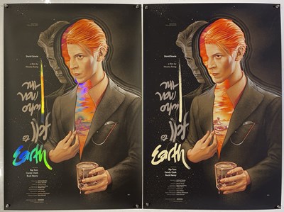 Lot 465 - DAVID BOWIE - TWO MONDO MAN WHO FELL TO EARTH POSTERS.