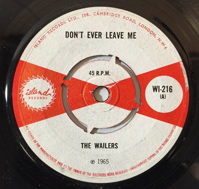 Lot 202 - THE WAILERS - DON'T EVER LEAVE ME/ DONNA UK 7'' (WI 216)