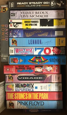 Lot 439 - ROCK & POP - VHS/ CASSETTE COLLECTION