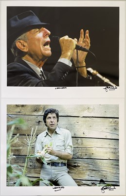 Lot 180 - JOHN ROWLANDS - PHOTOGRAPHER SIGNED LIMITED EDITION PRINTS - LEONARD COHEN