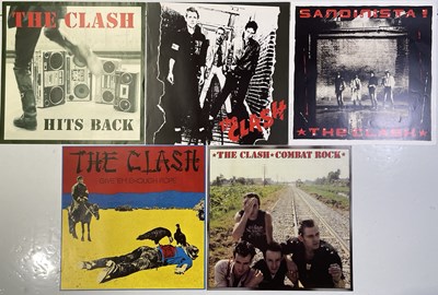 Lot 220 - THE CLASH - FIVE ALBUM COVER POSTERS.