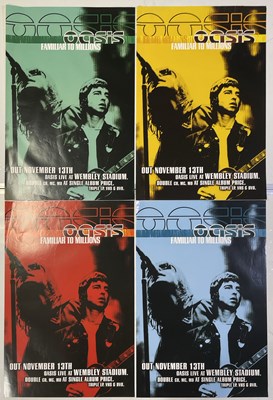 Lot 226 - OASIS - FOUR FAMILIAR TO MILLIONS POSTERS