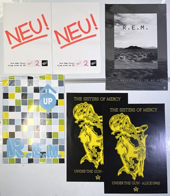 Lot 224 - NEU!, R.E.M. AND SISTERS OF MERCY - SIX POSTERS